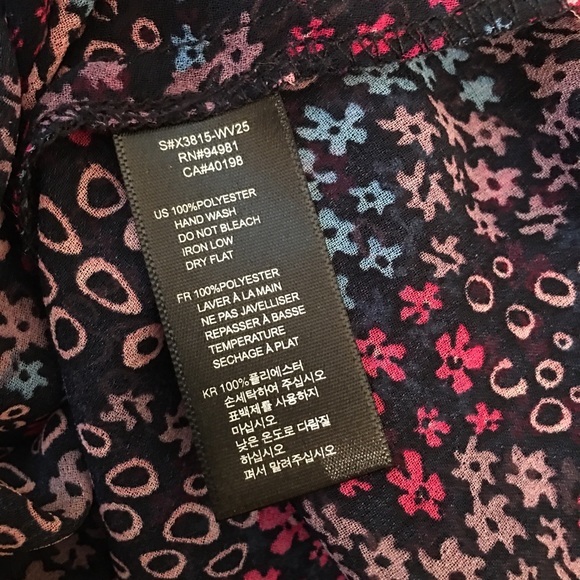 Forever Twenty-one Chiffon Short Sleeve Blouse S - Picture 4 of 12